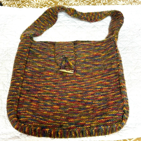 ETHNIC HIPPIE BABA COOL BOBO BAG in recycled silk from Nepal, - Picture 2 of 10